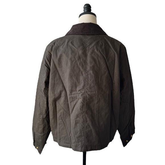 J Crew Short Barn Jacket in Mossy Brown | XL NWT - Picture 7 of 15